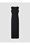 Trendlucky Oval Neck Gathered Evening Dress with a Difference - 5