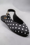 Female Ballerina. Black Jue Polka Dot Casual Ballet Flats - 4