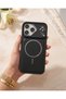 Cyber Geometric Camera-Protected Leather Case with Magsafe Support, Compatible with iPhone 18 Pro Max.