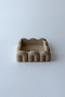 Textured Concrete Notepad Holder Beige 11X11 cm |   Minimal Desktop Note Holder Stand |   Decorative Office Organizer - 3