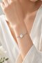 Silver Color Brass Paperclip and Chain Sea Shell Model Women's Bracelet - 2