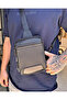 Genuine Leather Zippered Men's Crossbody Bag 2159 - 2