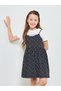 Teen Girls Graphic Print T-Shirt and Floral Print A-Line Dress Set - 2