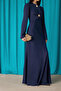 Dress with Gold Button Detail - 3
