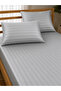 Premium Striped Satin Fitted Sheet Set – Modern Elegance and Ultimate Comfort - 3