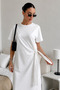 Side Tie Detailed Maxi Casual Dress - 3