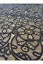 Black Sequin Cordone Embroidered Chiffon Fabric |   Sparkling Guipure Lace for Evening Dresses, Gowns & Veils - 2