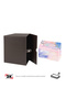 Napkin Holder, Czech Hand and Face Towel Box, Tissue Box, Paper Tissue Storage Box, Vegan Leather, 9*22*18 Cm. Brown - 3