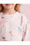 Girls White Ballerina All Over Print Pyjama Set - 3