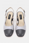 Women's Gray White Shaded Genuine Natural Leather Heel Shoes in Sizes 33-34-41-42 - 4