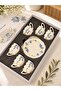 6-Person Porcelain Victoria Blue Spring Cup Set - 3