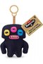 Fuggler Black Annoyed Alien Plush Keychain Series 6 Original Zuru Collectible Bag Ornament 11.5 cm - 2