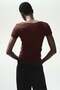 Ribbed cotton T-shirt - 4
