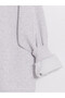 Özmarka New Season Gray Hooded Oversize Women's Zippered Sweatshirt - 8