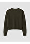 Xside Khaki Crew Neck Women's Knitwear Sweater - 7
