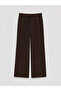 Elastic Waist Wide Leg Women's Trousers - 5