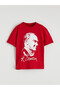 Original Oval Collar Ataturk Printed Boys' T-Shirt - 2