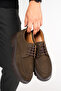 Genuine Leather Men's Daily Casual Shoes Brown +4.5 cm Height Increasing Thick Sole Orthopedic Comfort - 2