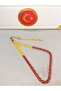 Red Powder Amber Prayers Beads - 2