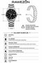 Men's Steel Band Analog Wrist Watch Black Dial Classic Wristwatch with Calendar Casual Stylish Design Men's Watch - 6