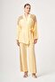 Sequin Detailed Women's Suit Yellow 31431