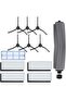 Accessory kit for ILIFE A8 A6 X620 X623 robotic vacuum cleaners. Replacement kit includes 1 main brush and 6 bristle brushes.