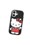 iPhone 17 Compatible Case with Camera Protector Black Silicone Couple Phone Case with Kitty Pattern - 3