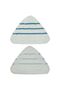 2-pack of steam mop replacement pads, triangular washable microfiber cloth pad replacement pack - 4