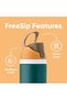 FreeSip Insulated Stainless Steel Water Bottle with Straw for Sports and Travel, BPA-Free, 24-Ounce, Shy Marshmallow - 4