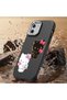 Redmi Note 10 Pro Compatible Case Camera Protector Black Silicone Couple Phone Case with Kitty Pattern - 7