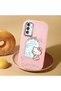 Samsung Galaxy F23 Compatible Case Camera Protector Pink Silicone Couple Phone Case with Kitty Pattern - 2