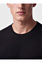 Southblue Black Crew Neck Ribbed Men's T-Shirt - 3