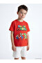Original Oval Collar Super Mario Printed Boys' T-Shirt - 2