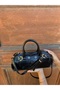 Women's Gold Detailed Cylinder Design Hand and Shoulder Bag Shoulder Bag Size: 27 X 13 cm - 6