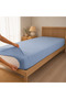 Single Elastic Combed Cotton Bed Sheet 100X200+27 cm 4 Sides Elastic - 3