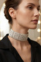 New Full Crystal Stone Choker Necklace - 2