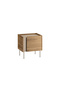 Norm Modern Nightstand - 35 x 47.8 x 45.5 CM - Travertine/ Brown Oud - M.KO.25072.3 - 4