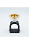 Chalk & Glass Incense Burner Arch Base - 12×6 cm - White / Black / Lavender - 4