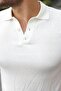 Men's Buttoned Collar Cotton Knitwear T-Shirt - 4