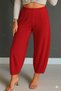 Women's High Waist Crepe Pants - 2