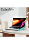 Desktop Laptop Stand With Wrist Rest, Ergonomic Design, Adjustable Aluminum Computer Stand, Foldable - 6