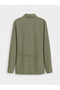Green Belted Striped Women's Shirt - 2