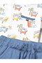 Baby Boy 3 Piece Summer Set Surf Van Printed T-Shirt and Shorts 0-2 Years Orange - 3