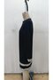 Women's long sleeve crew neck mini crepe dress - 4
