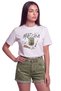 Women's Matcha Printed Relaxed Fit T-Shirt White - 5