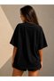 Cat Themed Printed Oversize 100% Cotton Premium T-Shirt - 4