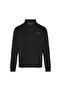 Men's Regular Fit Cotton Pique Fabric Logo Embroidered Short Sleeve Black Polo Collar T-Shirt