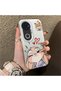 Vivo V50 Compatible Heart-Themed Fox and Rabbit Printed Case, Matching Cover for Friends and Couples