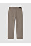 Vizyon New Season Brown Regular Fit Linen Blend Men's Trousers - 8