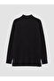 Lcw Modest Navy Blue Half Turtleneck Women's Knitwear Tunic - 6
